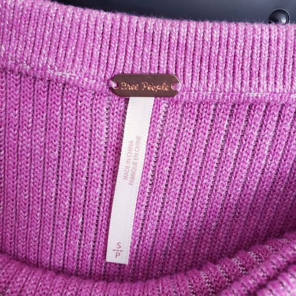 Free People Pink Tie Front Ribbed Maxi Skirt - Picture 6 of 8